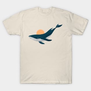 Blue whale AND SUN T-Shirt